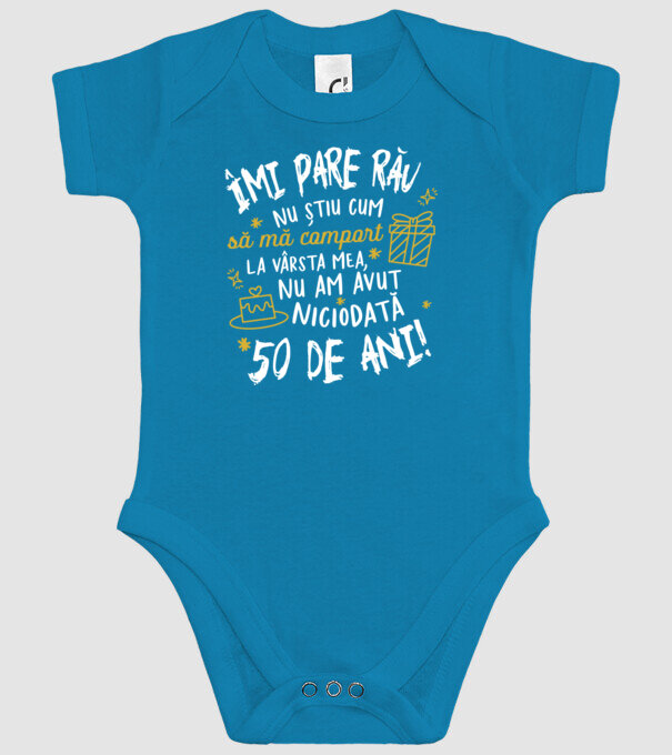 Nu am avut niciodată 50 de ani model turcoaz pe tricou