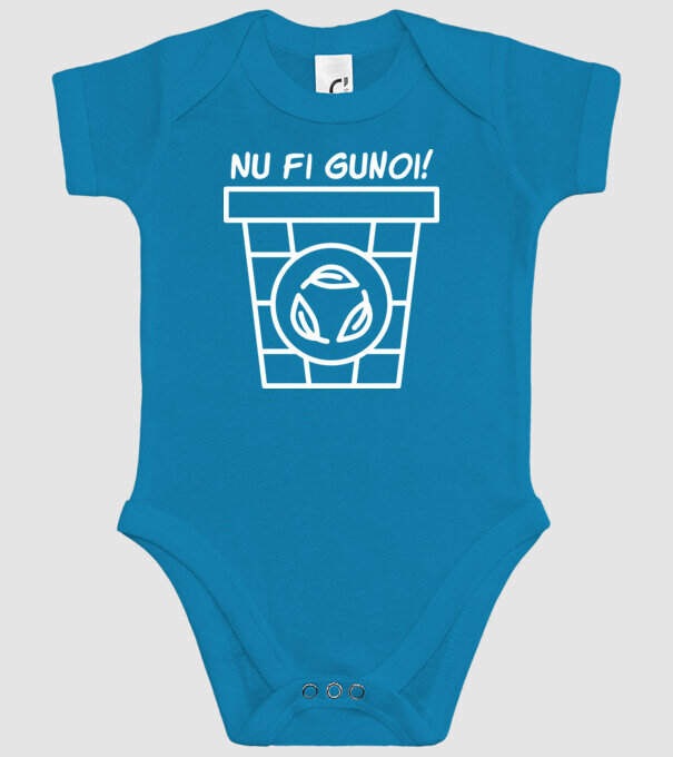 Nu fi gunoi  model turcoaz pe tricou