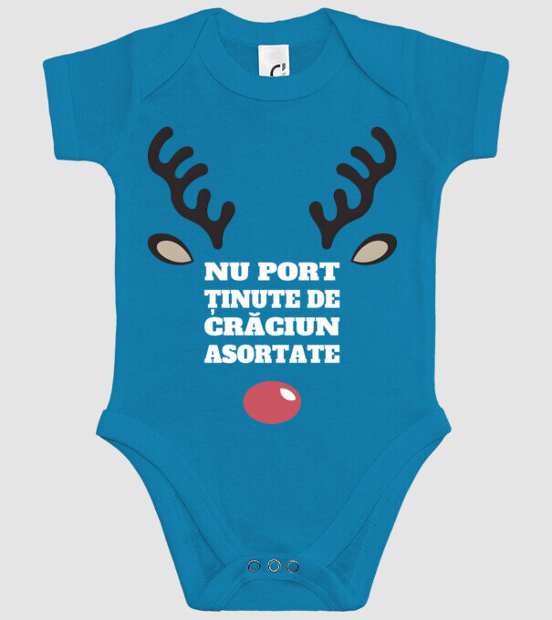 Nu port ținute de crăciun asortate crăciun chiar căprioară Negru model turcoaz pe tricou