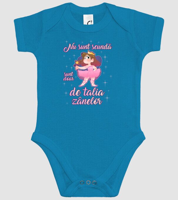 nu sunt scundă, sunt doar de talia zânelor model turcoaz pe tricou