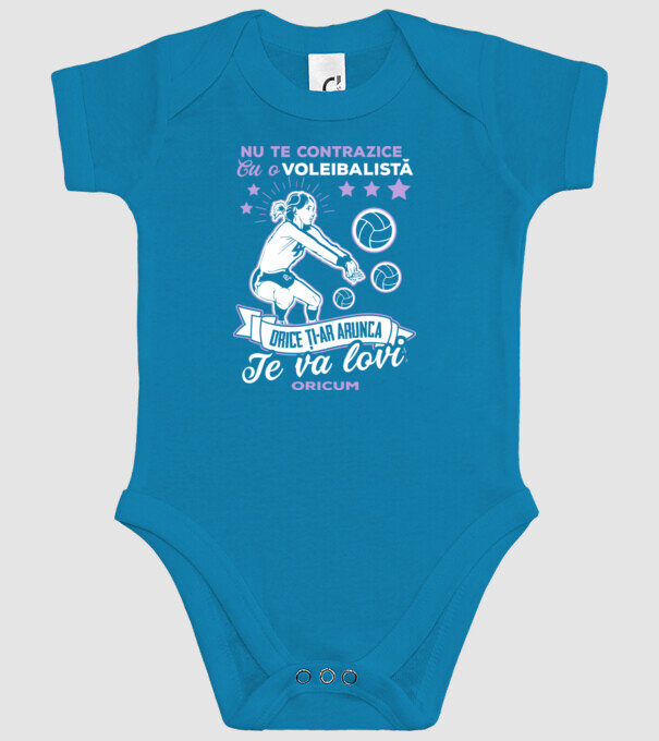 Nu te contrazice cu o voleibalistă, orice ți-ar arunca, te va lovi oricum model turcoaz pe tricou