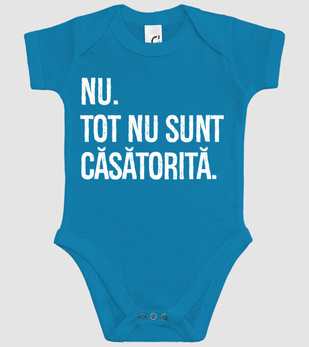 nu. tot nu sunt căsătorită. model turcoaz pe tricou