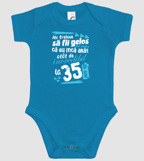 Nu trebuie să fii gelos 35 de ani model turcoaz pe tricou