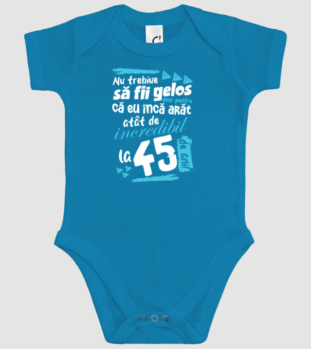 Nu trebuie să fii gelos 45 de ani model turcoaz pe tricou