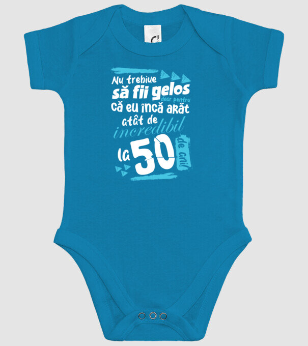 Nu trebuie să fii gelos 50 de ani model turcoaz pe tricou