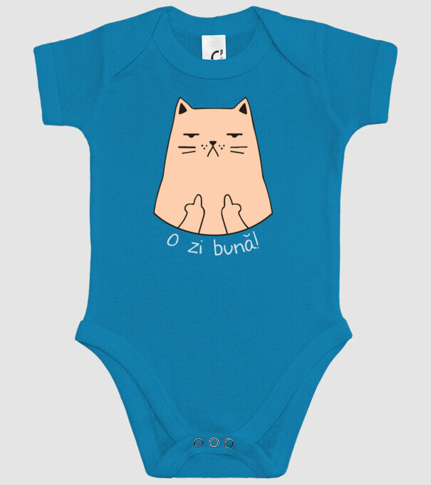 O zi bună model turcoaz pe tricou