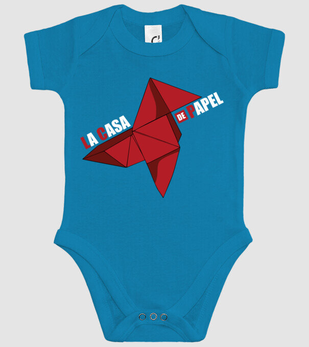 origami la casa de papel model turcoaz pe tricou