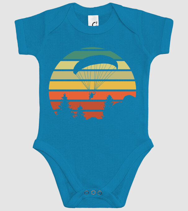 paraglide model turcoaz pe tricou