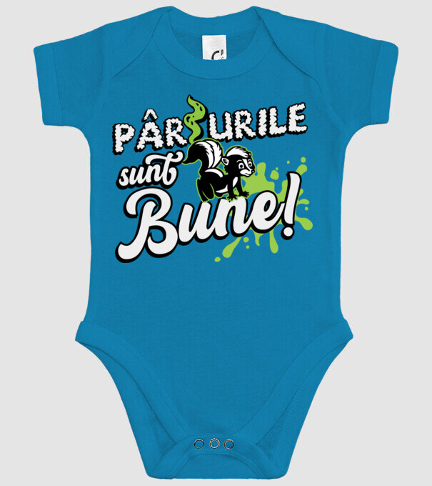 Pârțurile sunt bune model turcoaz pe tricou