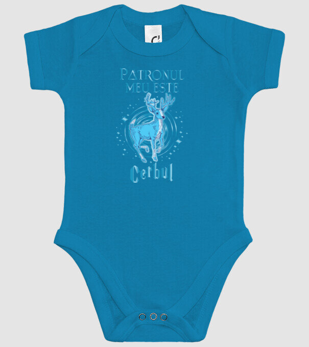 Patronul meu este CERBUL model turcoaz pe tricou