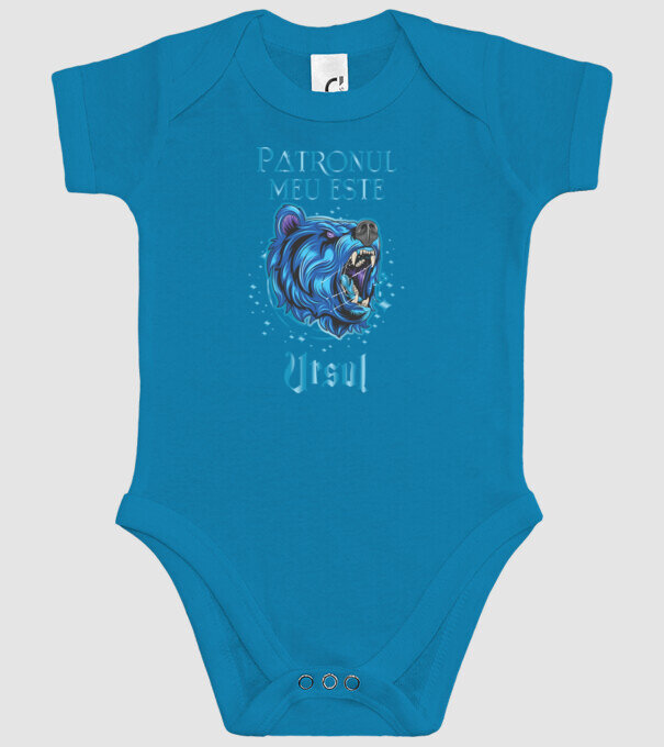 Patronul meu este URSUL model turcoaz pe tricou
