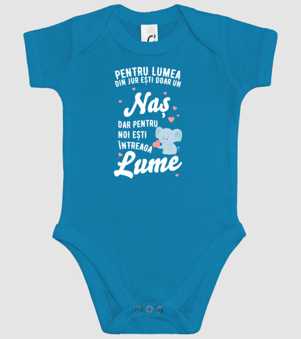 Pentru lumea din jur ești doar o naș, dar pentru noi ești întreaga lume 01 (2) model turcoaz pe tricou