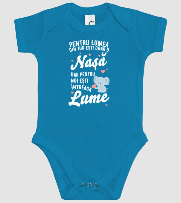 Pentru lumea din jur ești doar o nașă, dar pentru noi ești întreaga lume model turcoaz pe tricou