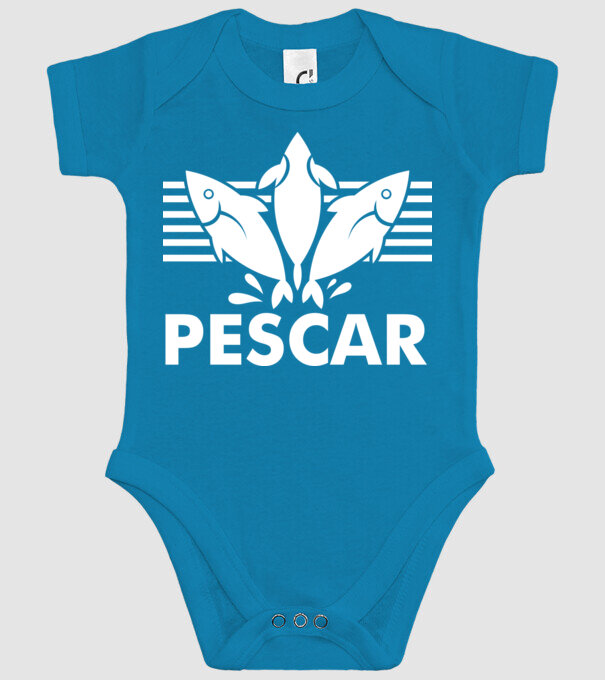 Pescar original model turcoaz pe tricou