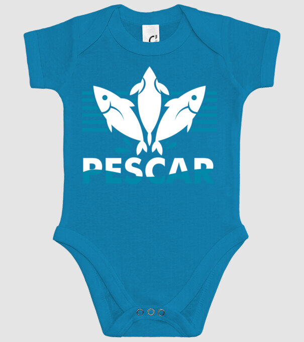 Pescar original model turcoaz pe tricou