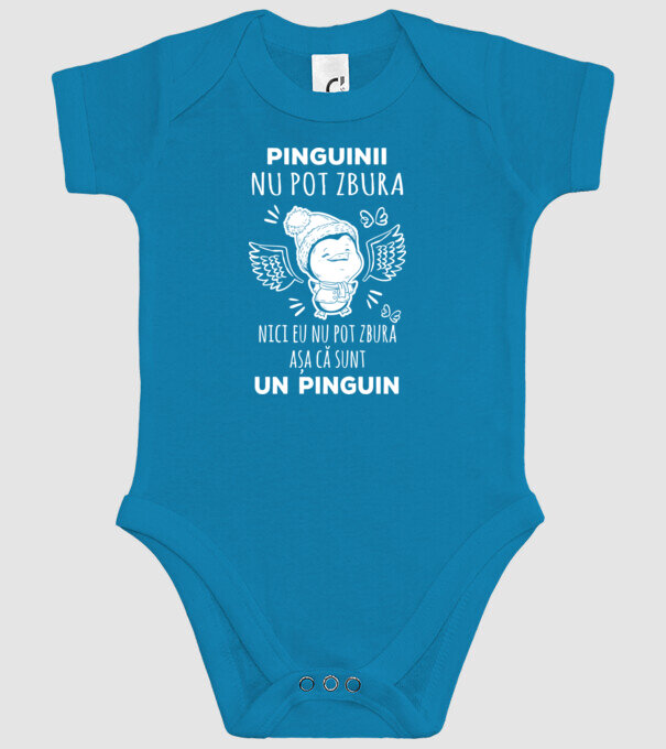 pinguinii nu pot zbura, nici eu nu pot zbura, așa că sunt un pinguin model turcoaz pe tricou