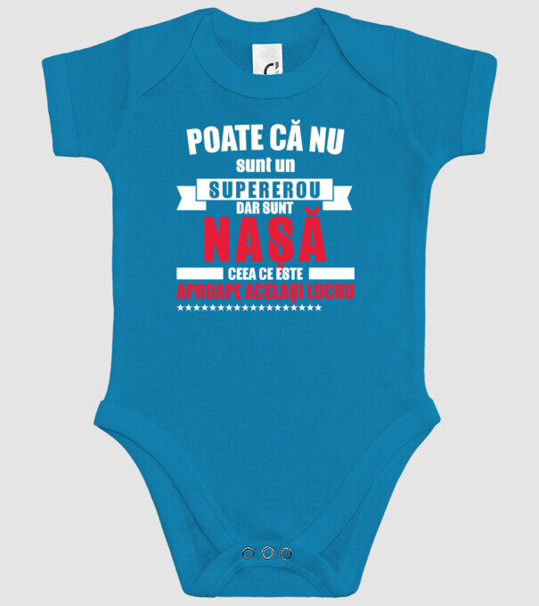 Poate că nu sunt un supererou, dar sunt nașă, ceea ce este aproape același lucru model turcoaz pe tricou
