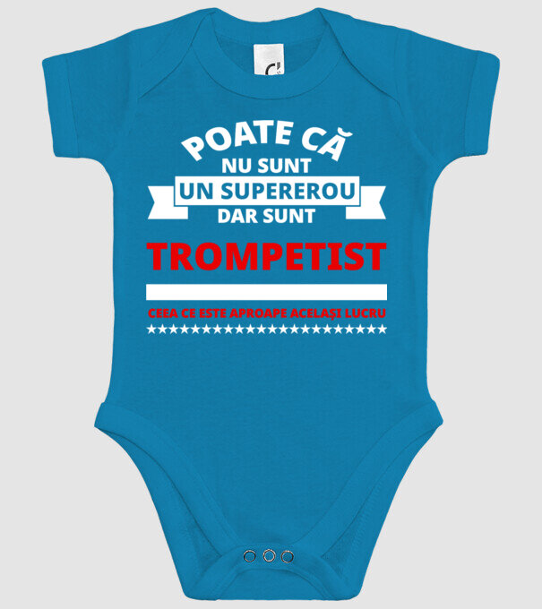 poate că nu sunt un supererou, dar sunt trompetist, ceea ce este aproape același lucru model turcoaz pe tricou