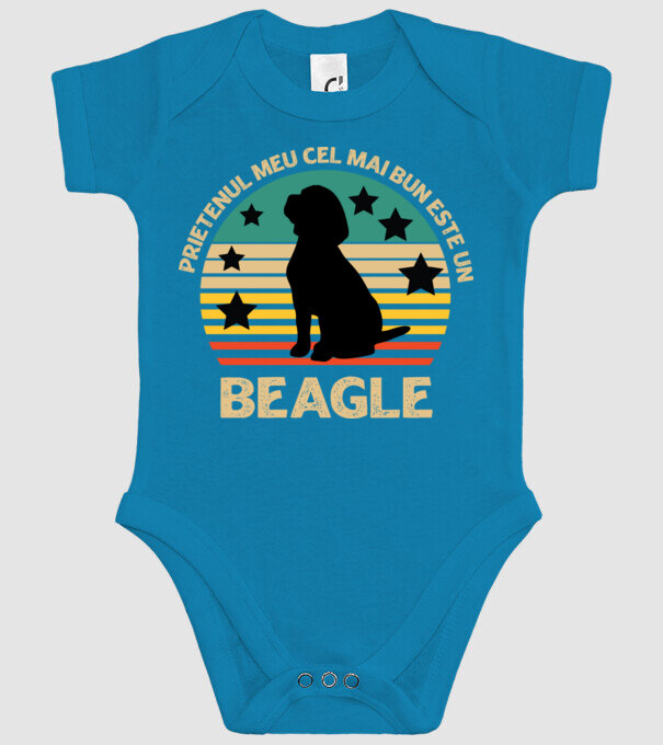 Prietenul meu cel mai bun este un beagle model turcoaz pe tricou