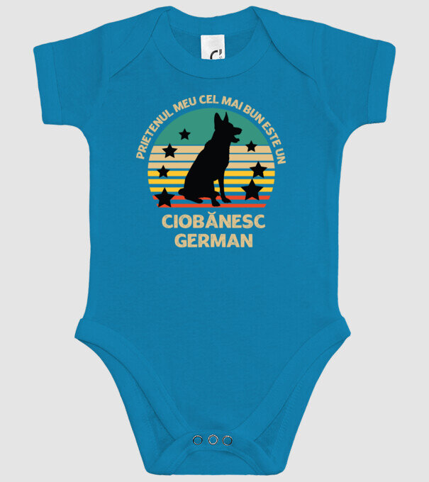 Prietenul meu cel mai bun este un ciobănesc german model turcoaz pe tricou