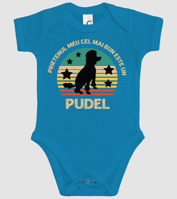 Prietenul meu cel mai bun este un pudel model turcoaz pe tricou