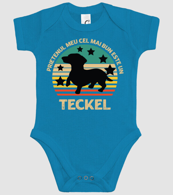Prietenul meu cel mai bun este un teckel model turcoaz pe tricou