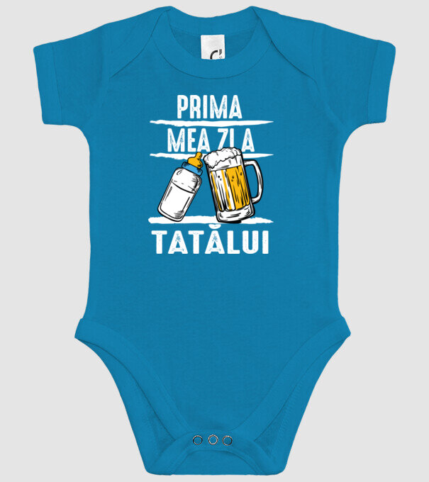 prima mea zi a tatălui model turcoaz pe tricou