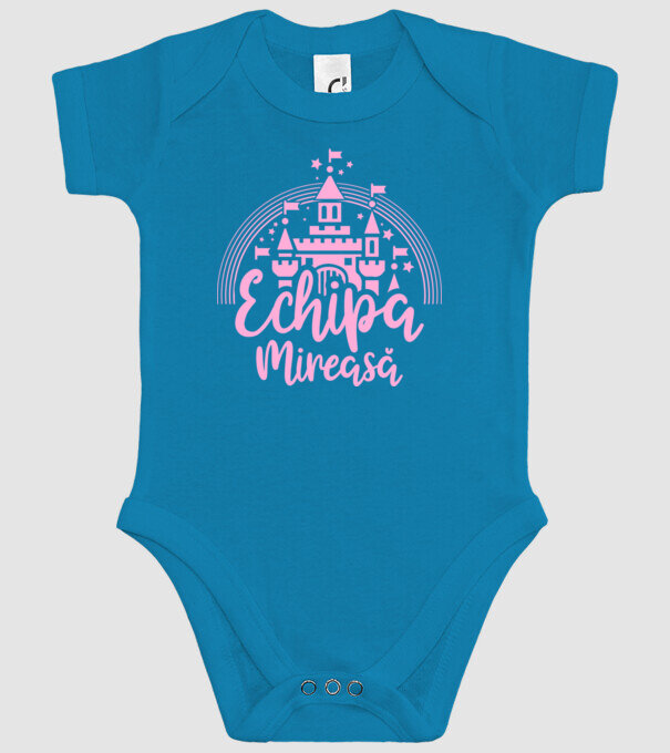 Prinţesă mireasă model turcoaz pe tricou