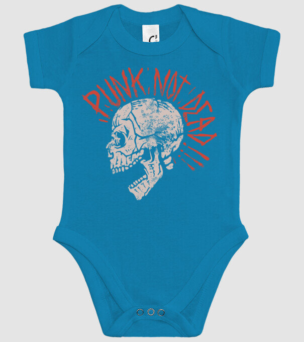Punk Not Dead model turcoaz pe tricou