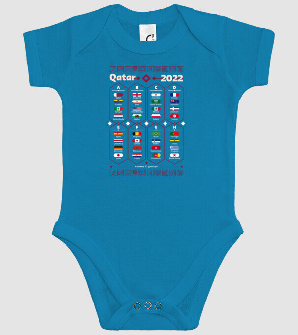 Qatar 2022 teams - groups model turcoaz pe tricou