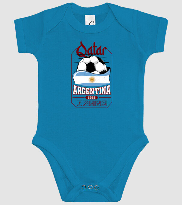 Qatar teams Argentina model turcoaz pe tricou