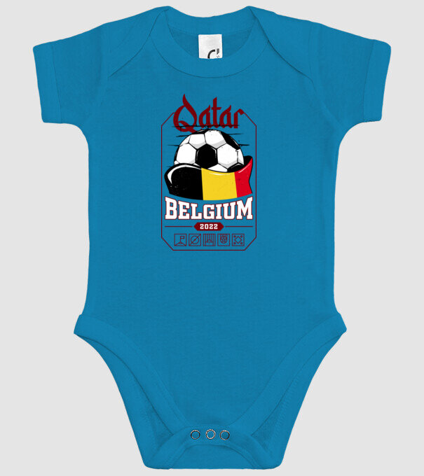 Qatar teams Belgium model turcoaz pe tricou