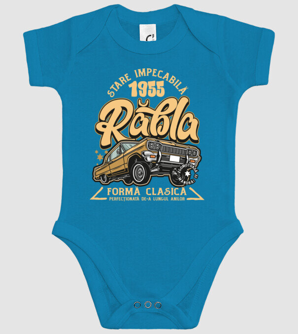 Rablă 1955 model turcoaz pe tricou