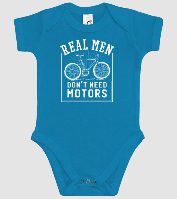 real man dont need motors model turcoaz pe tricou