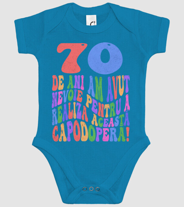 Realiza această capodoperă 70 model turcoaz pe tricou