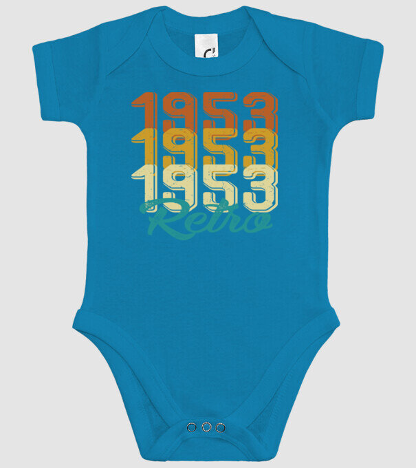 Retro 1953 model turcoaz pe tricou