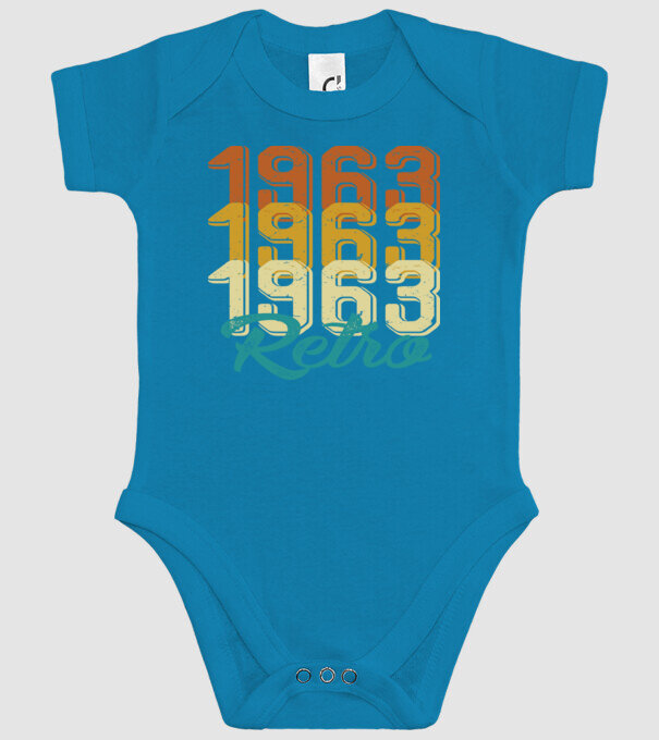 Retro 1963 model turcoaz pe tricou