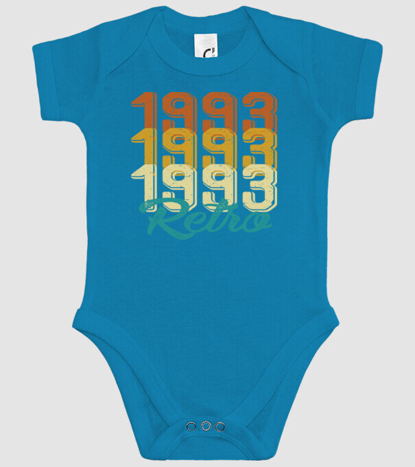 Retro 1993 model turcoaz pe tricou