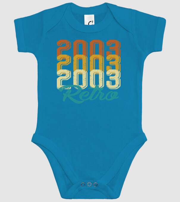 Retro 2003 model turcoaz pe tricou