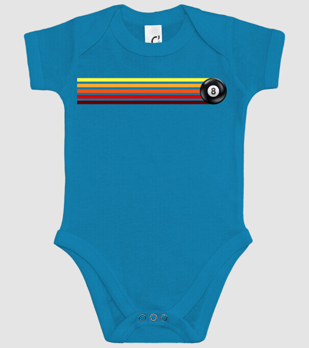 Retro - Vintage 8 ball 2 model turcoaz pe tricou