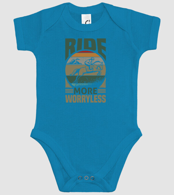 ride more model turcoaz pe tricou