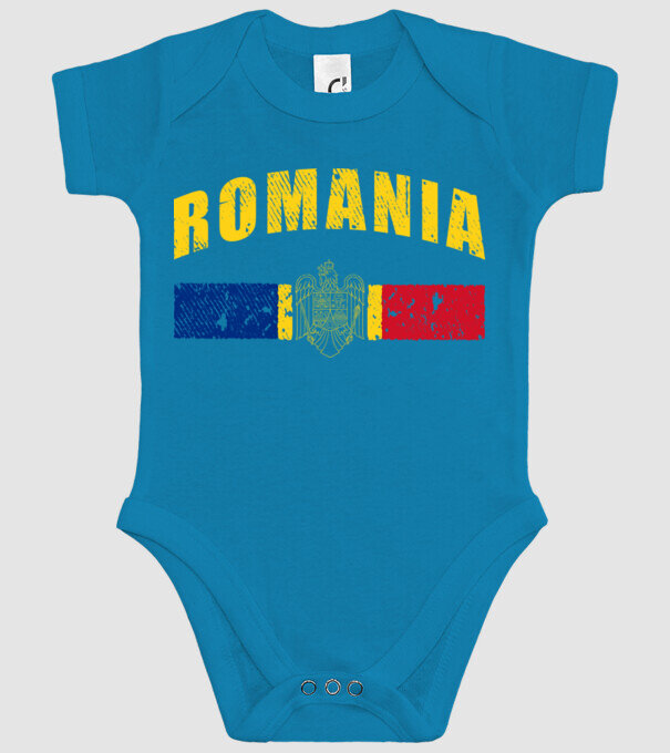 Romania coat of arms model turcoaz pe tricou