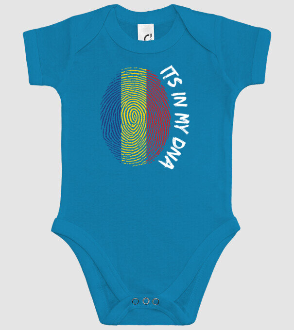 România fingerprint model turcoaz pe tricou