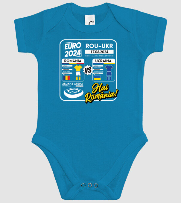 ROU-UKR euro 2024 calendar model turcoaz pe tricou