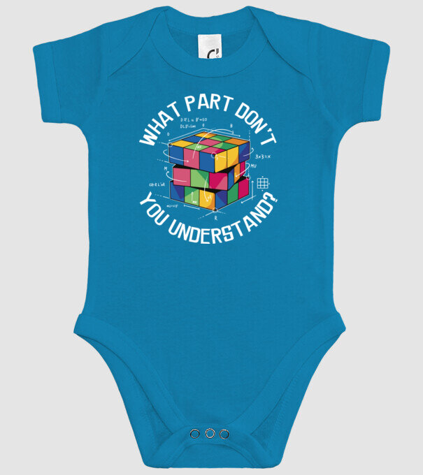 Rubik cube what part model turcoaz pe tricou