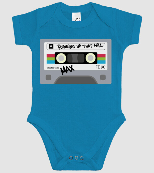 running up that hill casette model turcoaz pe tricou