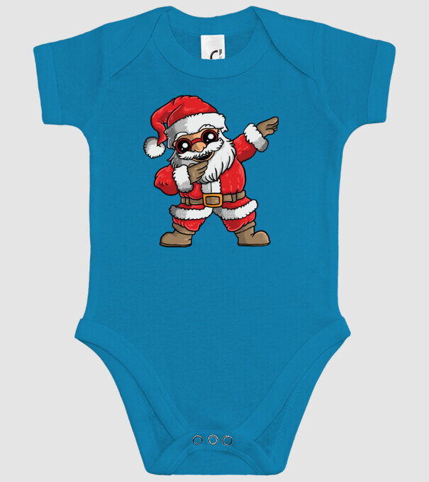Santa dab model turcoaz pe tricou