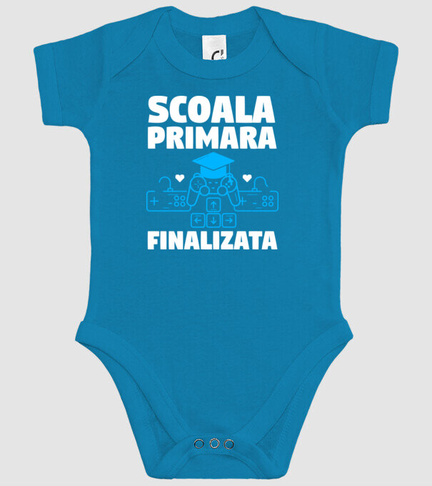 Scoala Primara Finalizata model turcoaz pe tricou
