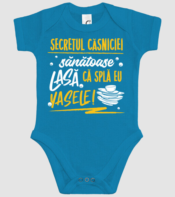 Secretul căsniciei sănătoase model turcoaz pe tricou
