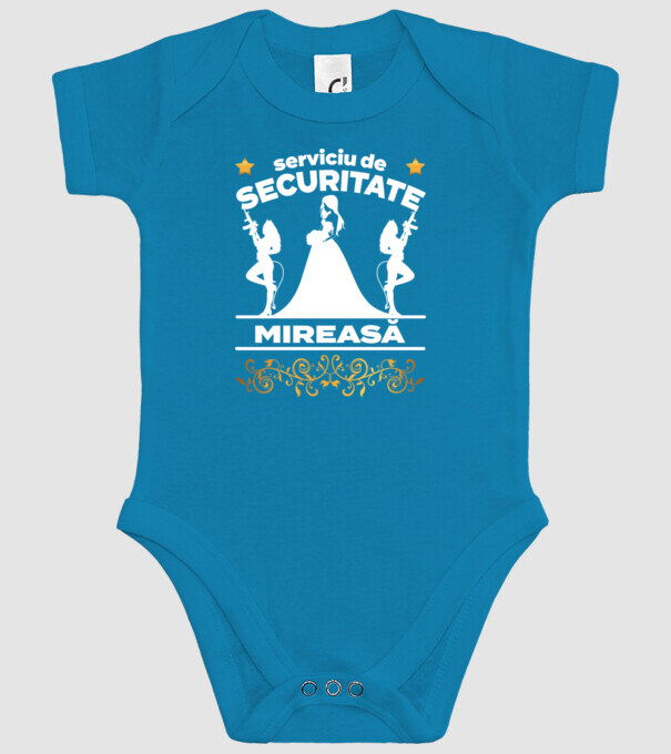 serviciu de securitate mireasă model turcoaz pe tricou
